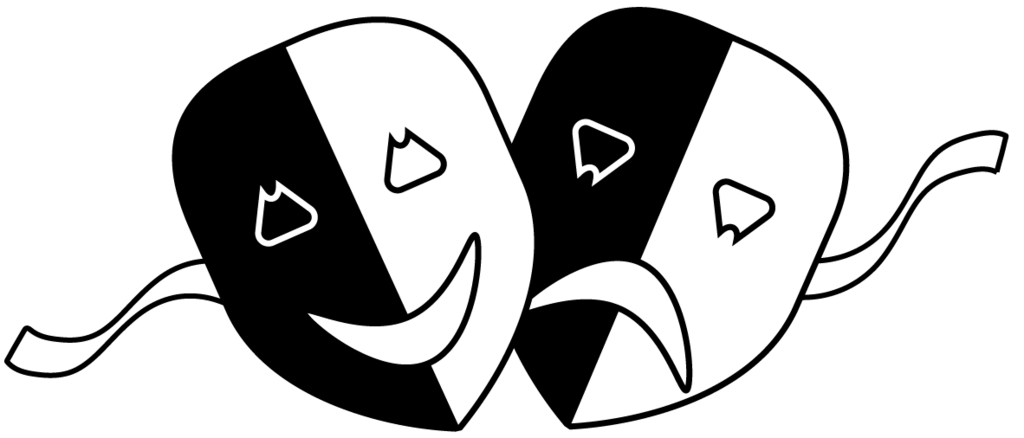 Theatre Masks, Comedy and Tradgedy